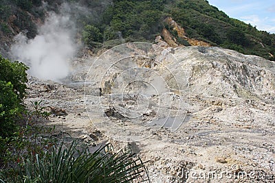 Sulphur Springs, Soufriere, Saint Lucia Stock Photo