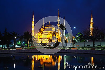 Sultan Ahmed Mosque (Blue Mosque) in Istanbul Stock Photo