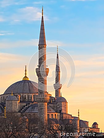 Sultan Ahmed Mosque. Istanbul, Turkey Editorial Stock Photo