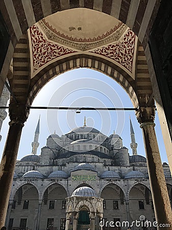 Sultan Ahmed Mosque Stock Photo