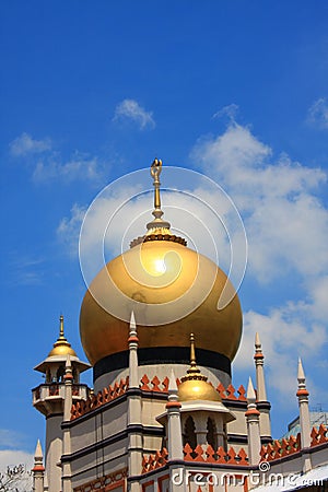 Sultan Mosque Stock Photo