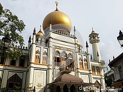 Sultan Mosque (Masjid Sultan) Singapore Editorial Stock Photo