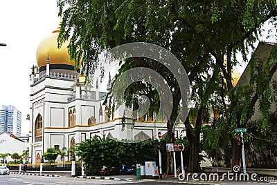 Sultan Mosque Masjid Sultan Singapore Editorial Stock Photo