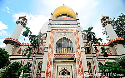 Sultan Mosque, Singapore. Editorial Stock Photo