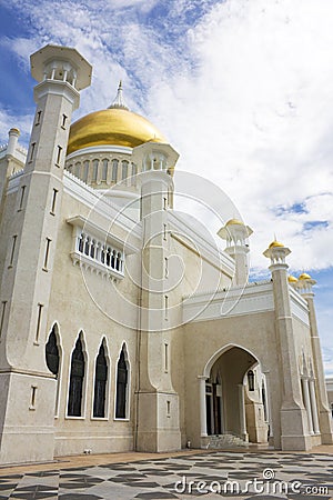 Sultan Omar Ali Saifuddien Mosque, Brunei Stock Photo