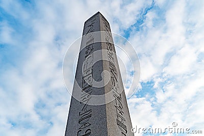 Obelisk of Theodosius Dikilitas in Sultanahmet. Istanbul, Turkey. Editorial Stock Photo