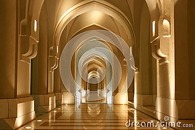 Sultanate of Oman, Archway - oriental architecture Stock Photo