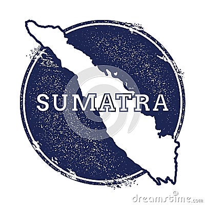 Sumatra vector map. Vector Illustration