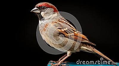 Sumatraism: A Captivating Studio Portraiture Of A Bird On A Table Stock Photo