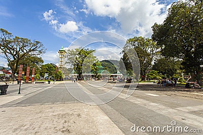 Sumedang Square and Sumedang Great Mosque, the largest and most famous public open space in Sumedang City, Editorial Stock Photo