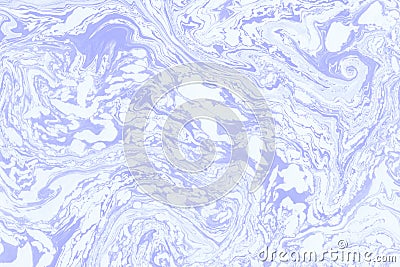 Suminagashi marble texture hand painted with blue. Stock Photo