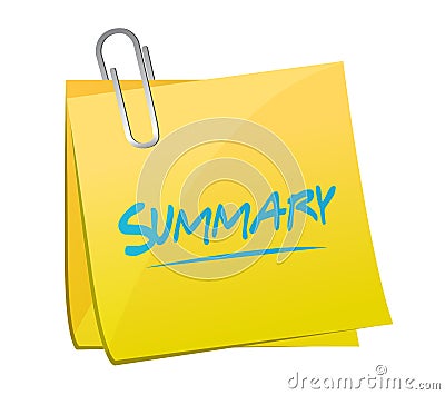 summary memo post illustration design Cartoon Illustration