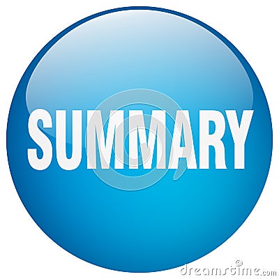 summary button Vector Illustration