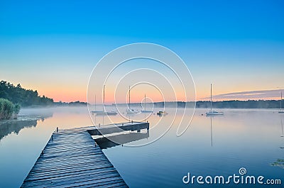 Summer afternoon landscape. Stock Photo