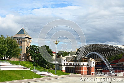 Summer amphitheater in Vitebsk, Belarus. Stock Photo