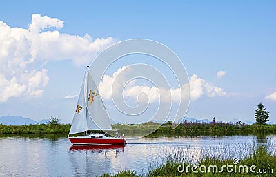 Summer attraction in Scheffau am Wilden Kaiser Editorial Stock Photo