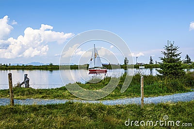 Summer attraction in Scheffau am Wilden Kaiser Editorial Stock Photo