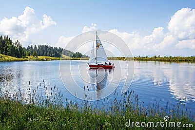 Summer attraction in Scheffau am Wilden Kaiser Editorial Stock Photo