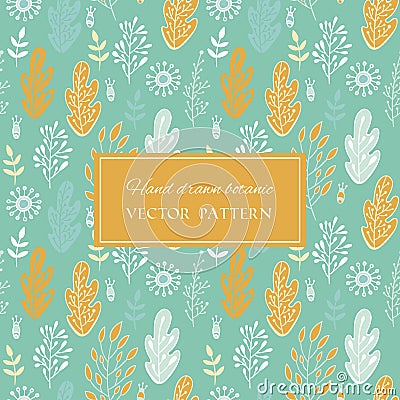 Summer and autumn beautiful texture design for fabrics and home decor Vector Illustration