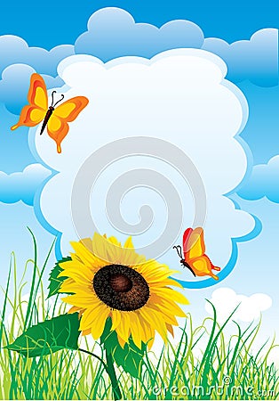 Summer background Vector Illustration