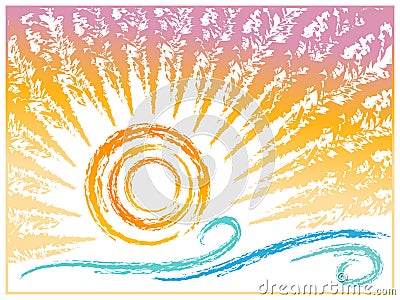 Summer Background Vector Illustration