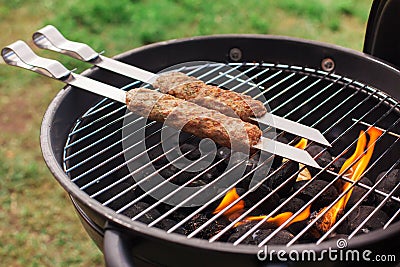 Summer BBQ grilled kebap Stock Photo