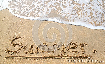 The Summer on the beach. Stock Photo