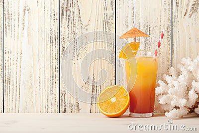 Summer beach holiday background Stock Photo