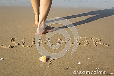 Summer at Beach Stock Photo