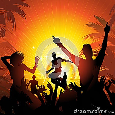 Summer beach party Vector Illustration