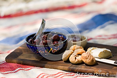 Summer beach picnic Stock Photo