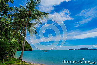 Summer beach sand sea view phuket thailand Stock Photo