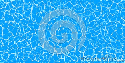 Summer blue swiming pool pattern. Vector Illustration