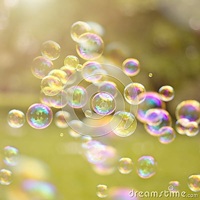 Summer Bubbles Stock Photo