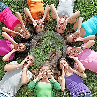 Summer camp kids Stock Photo