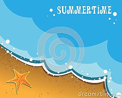 Summer card Vector Illustration