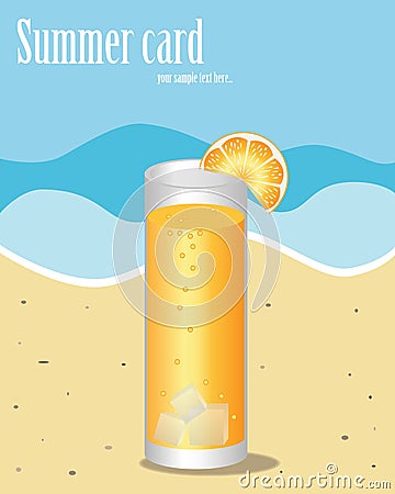 Summer card Vector Illustration