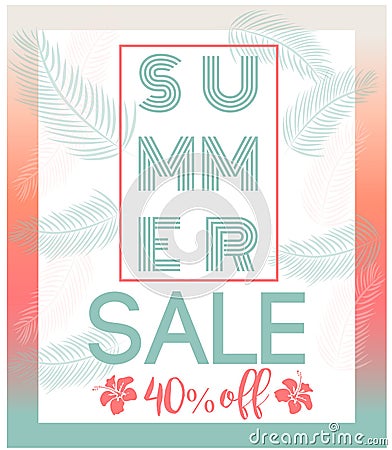 Summer card/background Vector Illustration