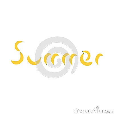 Summer cartoon decorative poster. Vector illustration Cartoon Illustration