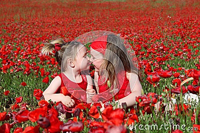 summer children or kids Stock Photo