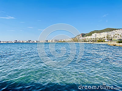 Summer cityscape of Vlore town. Adriatic sea, Albania. Stock Photo