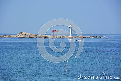 Summer Coast/Japan Kanagawa Shonan Coast Stock Photo