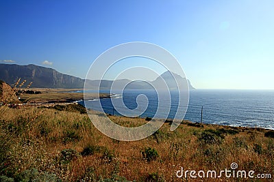 Summer coast seascape, Trapani - Sicily Stock Photo