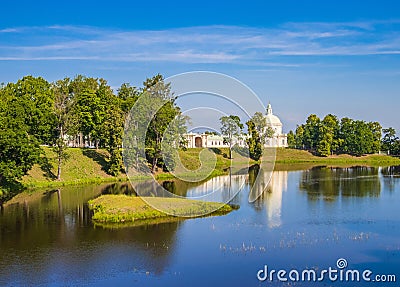 Summer day in Oranienbaum park. Lomonosov. Stock Photo