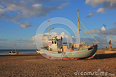 Summer day at Slettestrand, Jammerbugten Stock Photo