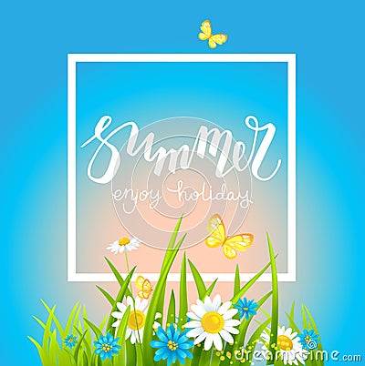 It is summer day Vector Illustration