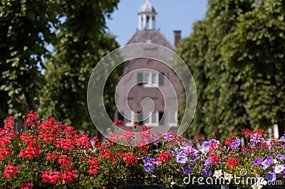 Summer in the Dutch city of Nieuwpoort Stock Photo