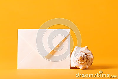 Summer envelope travel postcard theme Stock Photo