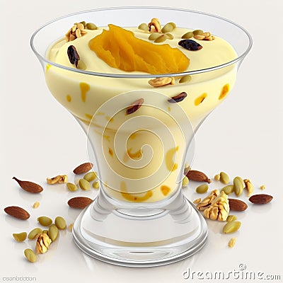 Summer famous sweet drink Lassi Stock Photo
