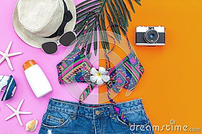 Summer Fashion woman swimsuit Bikini, Stock Photo